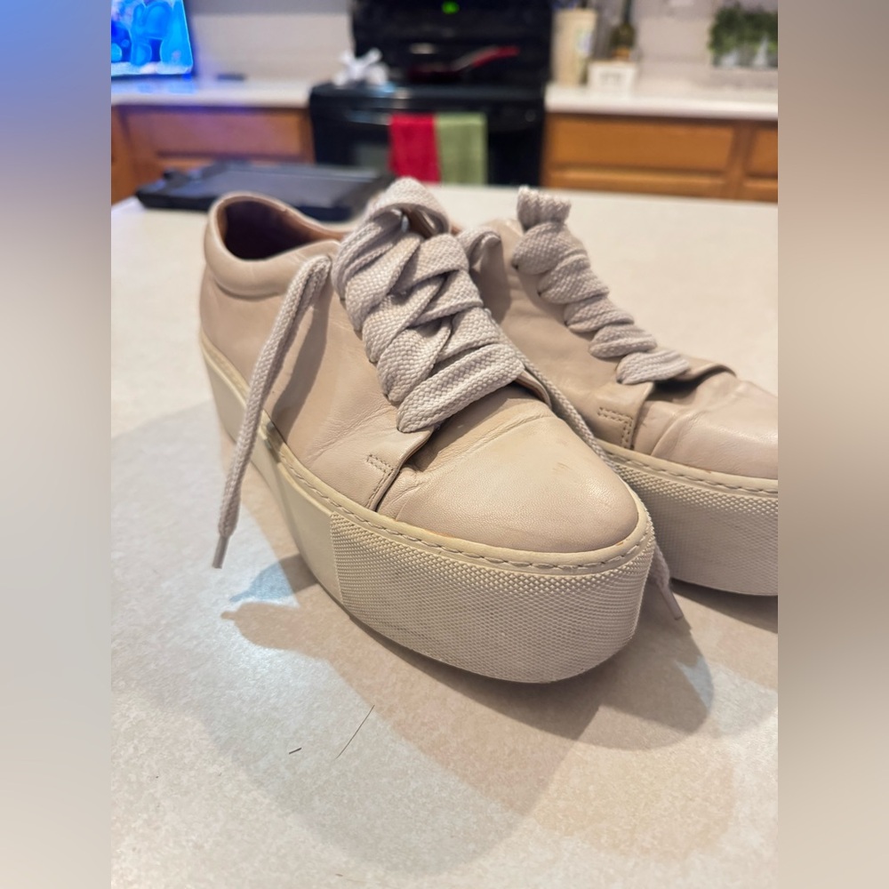 Acne studio Cream Platform Sneakers